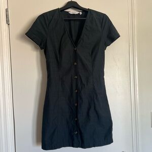& Other Stories Black Mini Dress